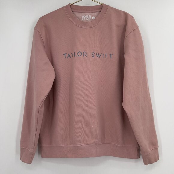 Taylor Swift 1989 Taylor’s Version Crewneck Sweatshirt Pink Size Large - Picture 1 of 7
